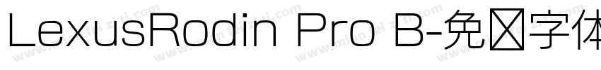 LexusRodin Pro B字体转换